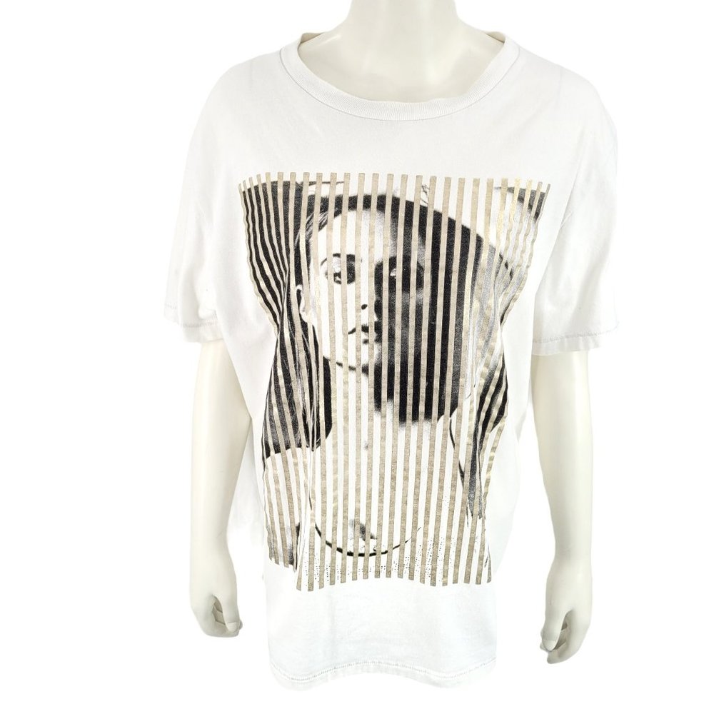 Aeropostale White Graphic Tee Shirt Size L